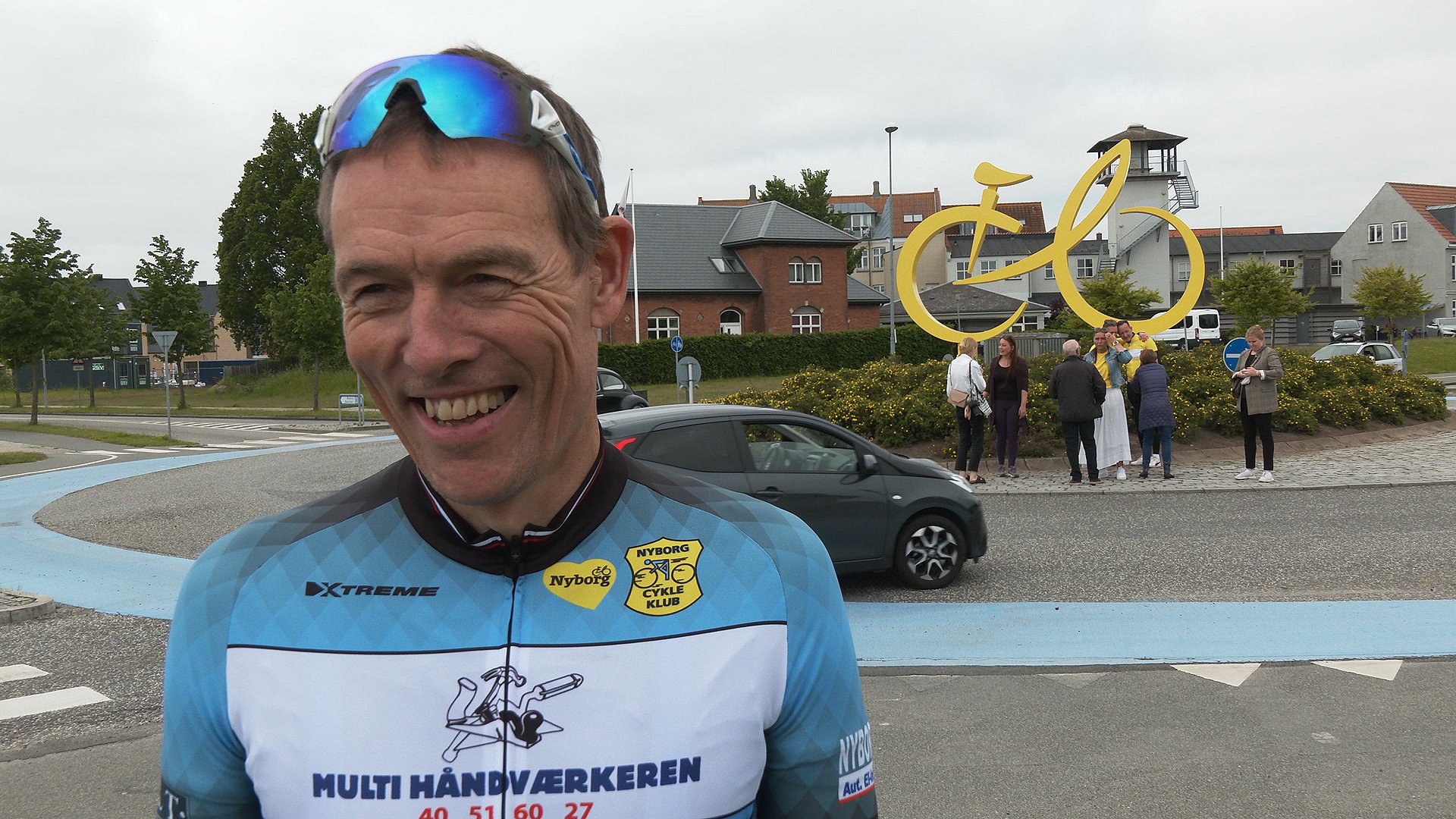Stort Tour France-monument indviet: - Man vil tænke på, at der exceptionelt i Nyborg | TV2 Fyn