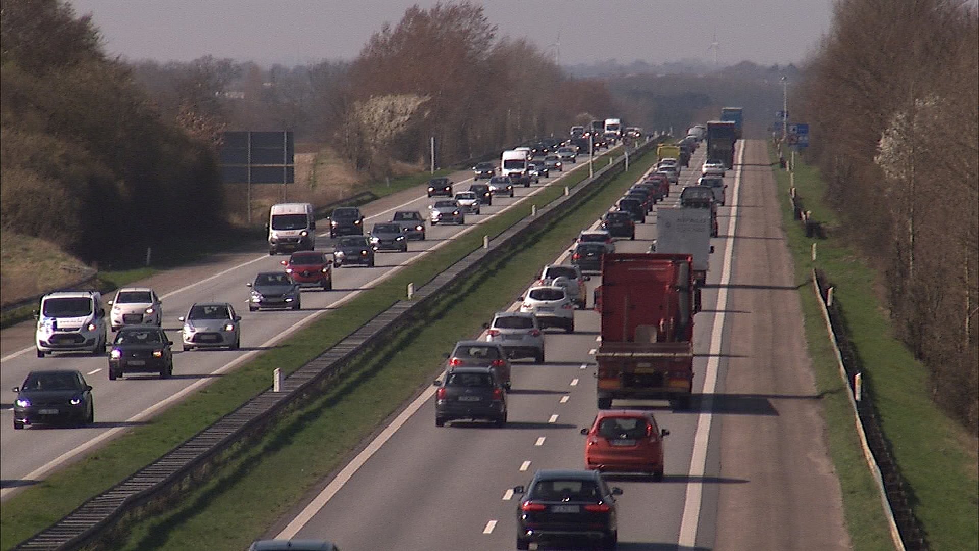 Uheld Fredag Skabte Lang Kø På Fynske Motorvej Tv2 Fyn 