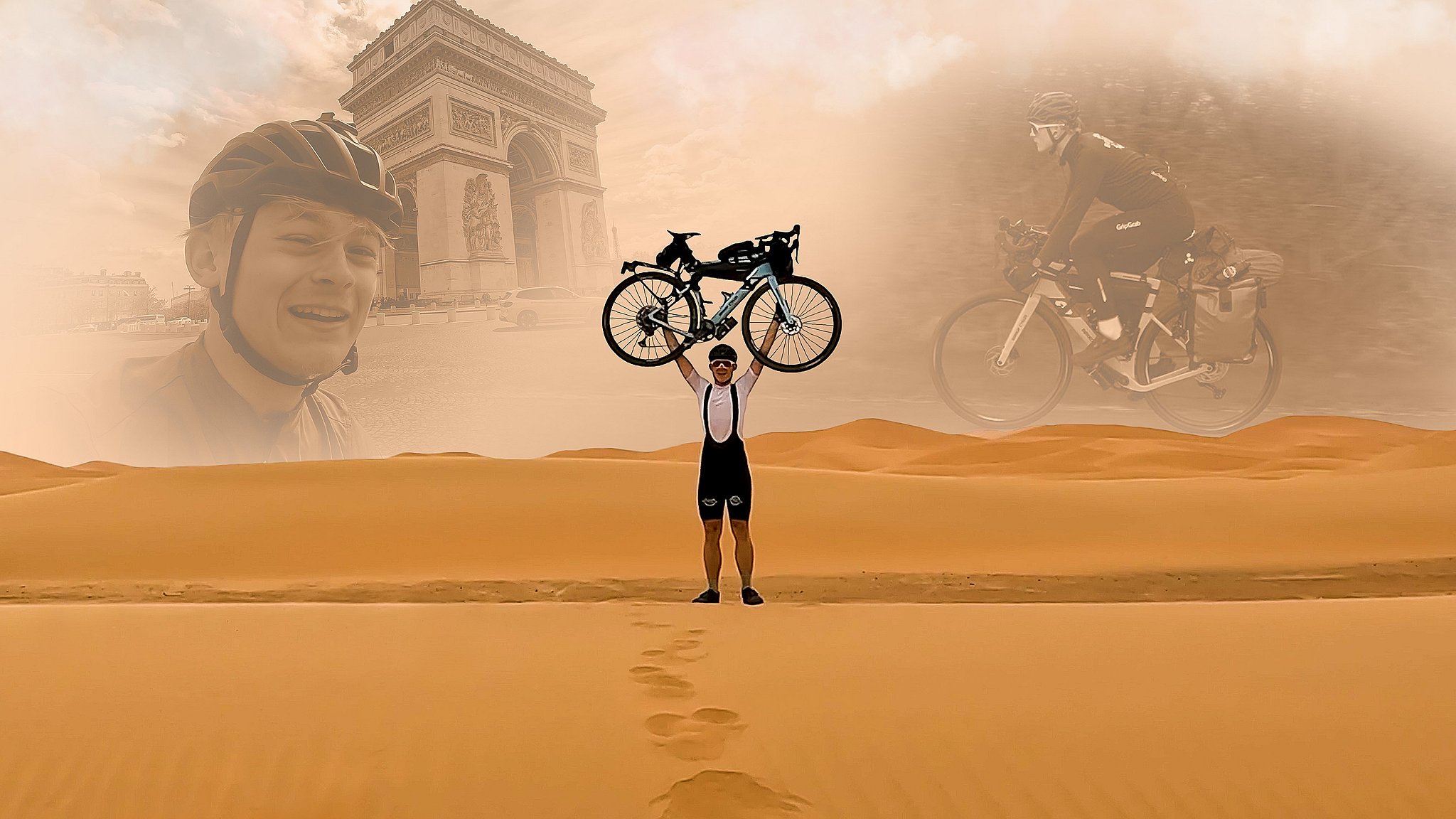 Oliver cykler til Sahara