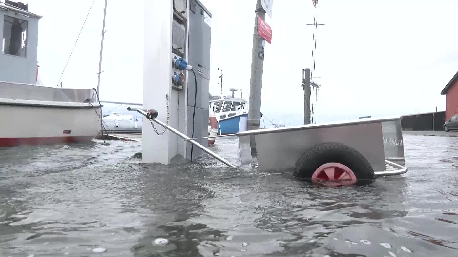 Se Video: Faaborg Havn Under Vand | TV 2 Fyn