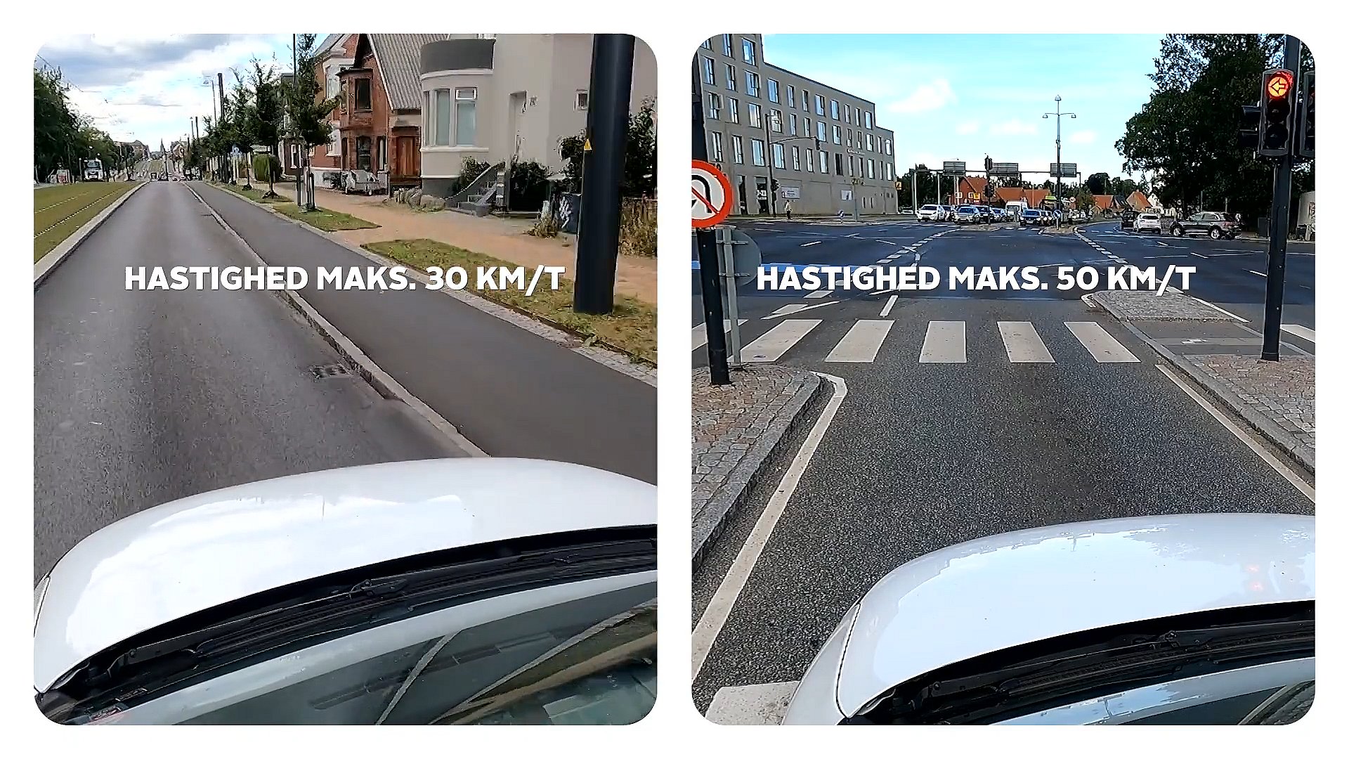 Se eksperimentet: Hvad forskellen køre gennem Odense med 30 og 50 kilometer i timen? | TV2 Fyn