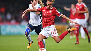 Fra Middelfart til Everton: Katrine Veje har skrevet kontrakt med engelske klub