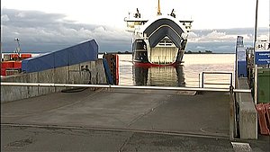 International færgerute på vej til Ærø