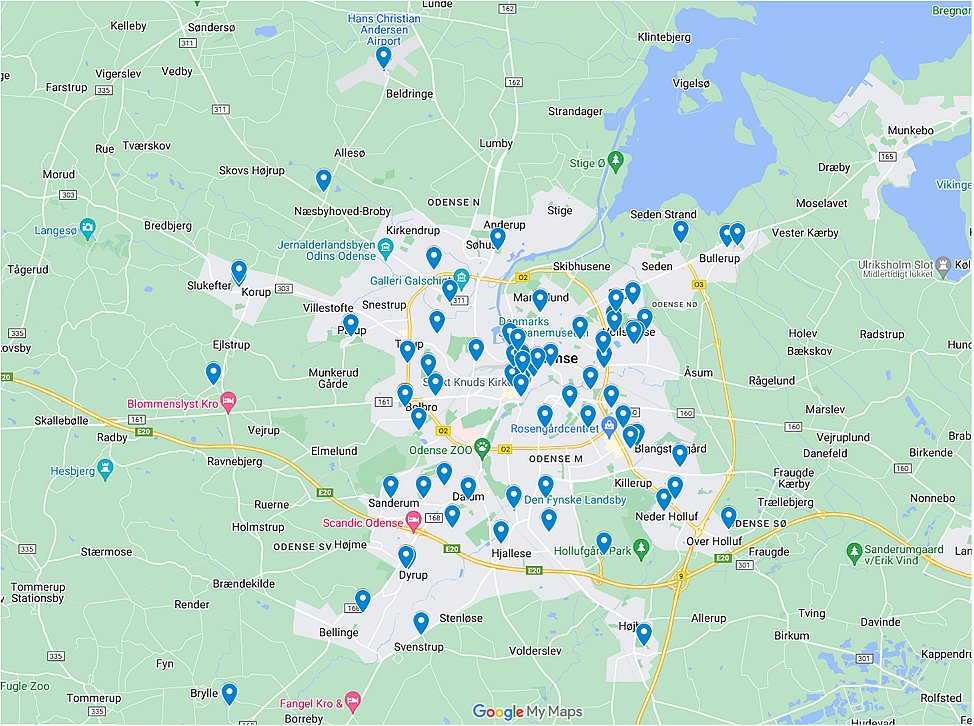 لن شارك بلدية Odense "لأسباب أمنية" عناوين دقيقة لكاميرات المراقبة النشطة 915.